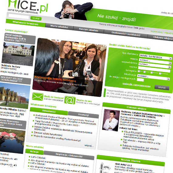 Mice.pl - portal for business tourism